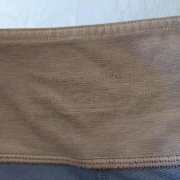 Outdoor Voices Color Block 7/8 Leggings Size Medium Pastel Shades - Picture 2 of 4